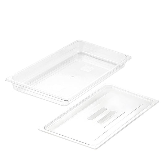 SOGA 65mm Clear Gastronorm GN Pan 1/1 Food Tray Storage with Lid