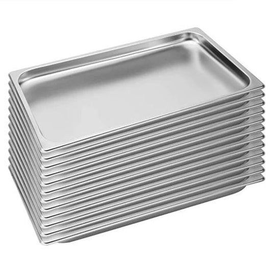 SOGA 12X Gastronorm GN Pan Full Size 1/1 GN Pan 2cm Deep Stainless Steel Tray