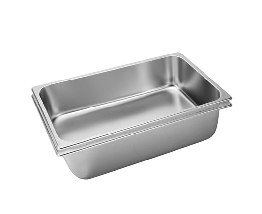 SOGA 2X Gastronorm GN Pan Full Size 1/1 GN Pan 15cm Deep Stainless Steel Tray