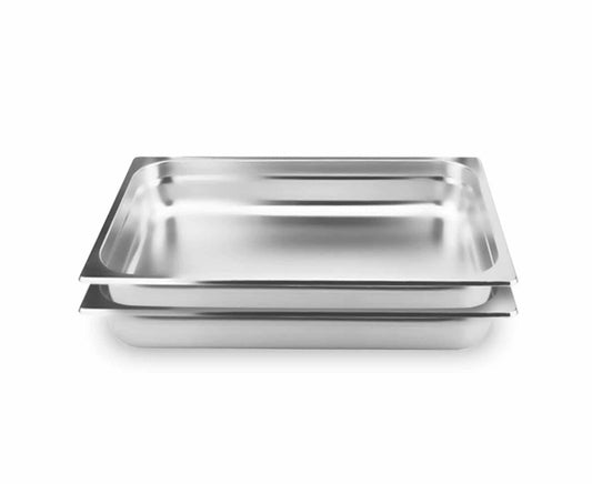 SOGA 2X Gastronorm GN Pan Full Size 1/1 GN Pan 10cm Deep Stainless Steel Tray