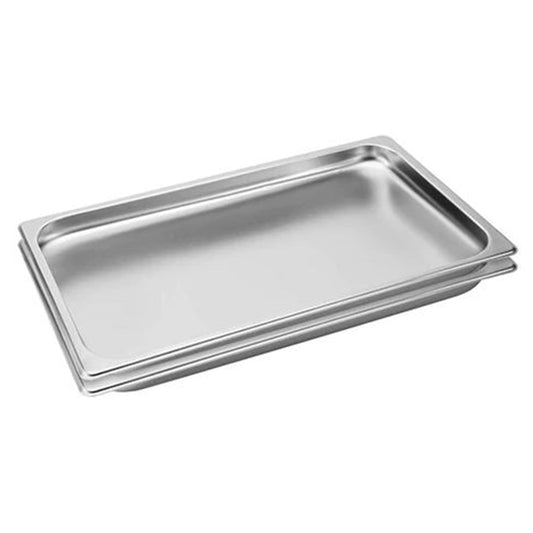 SOGA 2X Gastronorm GN Pan Full Size 1/1 GN Pan 2cm Deep Stainless Steel Tray