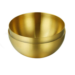 SOGA 20cm Gold Salad Bowl with Model 201 Elegant and Durable Kitchen Essential