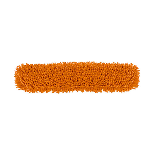 SOGA 80x12 Orange Microfiber Flat Mop Floor Cleaning Pads Rotating Dust Remover