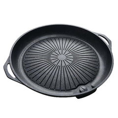 SOGA Portable Korea BBQ Butane Gas Stove Stone Grill Pot Non Stick Coated Round Plate