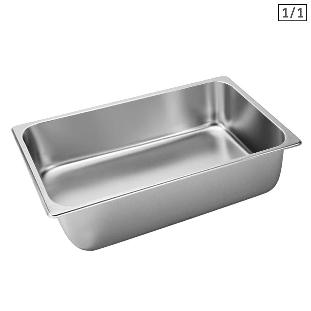 SOGA Gastronorm GN Pan Full Size 1/1 GN Pan 15cm Deep Stainless Steel Tray