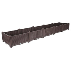 SOGA 200cm Raised Planter Box Vegetable Herb Flower Outdoor Plastic Plants Garden Bed