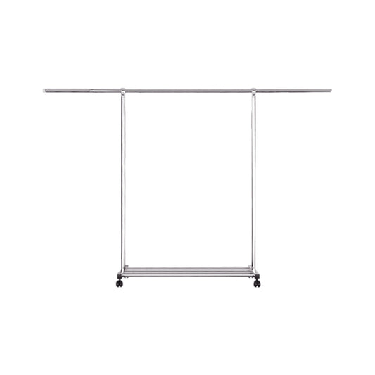 SOGA 240cm Stainless Steel Floor-Standing Clothes Rack - Durable and Space-Saving Laundry Organizer