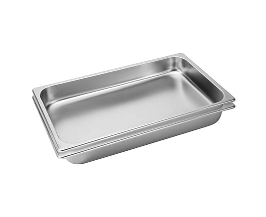 SOGA 2X Gastronorm GN Pan Full Size 1/1 GN Pan 6.5cm Deep Stainless Steel Tray