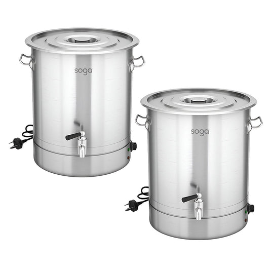 SOGA 2X 33L Stainless Steel URN Commercial Water Boiler 2200W