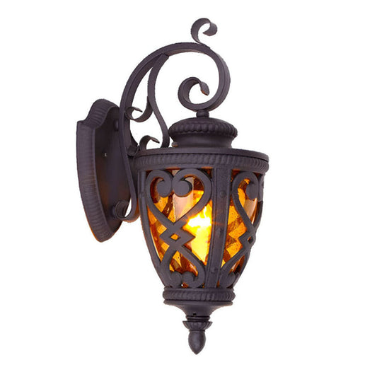 SOGA 57cm Vintage Outdoor Wall Lantern Antique Bronze Sconce