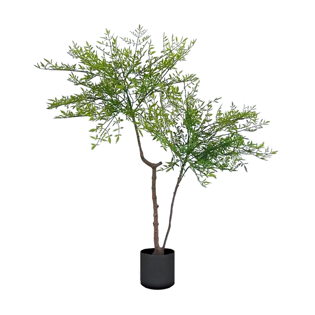 SOGA 120cm Nandina Heavenly Bamboo Tree Artificial Plant Home Accent Decor