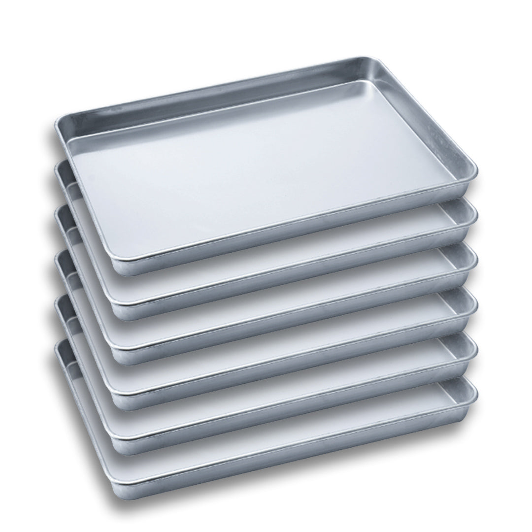 SOGA 6X Aluminium Oven Baking Pan Cooking Tray for Bakers Gastronorm 60*40*5cm