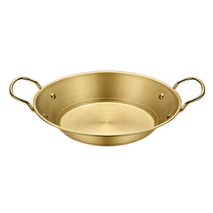 SOGA 25cm Signature Dry Pot And crafted with 201 Material in Gold for Kitchen Essentia