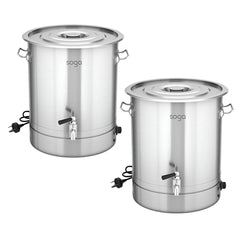 SOGA 2X 48L Stainless Steel URN Commercial Water Boiler 2200W