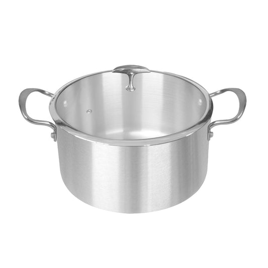 SOGA Stainless Steel Casserole With Lid Induction Cookware 32cm