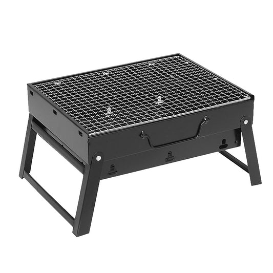 SOGA 43cm Portable Folding Thick Box-Type Charcoal Grill for Outdoor BBQ Camping