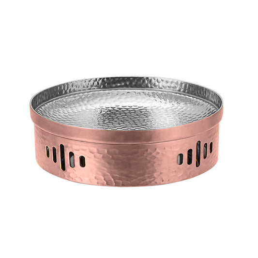 SOGA 26cm Hammered Texture Dry Pot in Rose Gold Color for a  Kitchen Essential