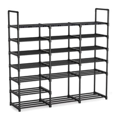 SOGA 19-Shelf Tier Shoe Storage Shelf Space-Saving Caddy Rack Organiser with Handle