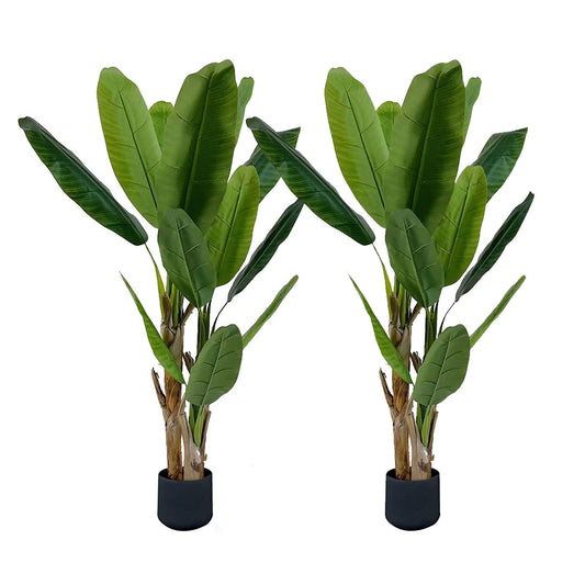 SOGA 2X 220cm Banna Plant Bird of Paradise Tree Artificial Plant Home Accent Decor