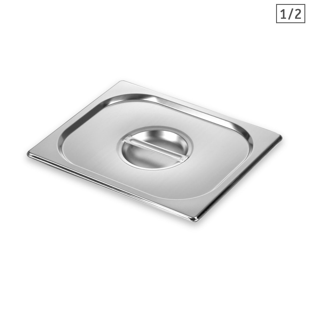 SOGA Gastronorm GN Pan Lid Full Size 1/2 Stainless Steel Tray Top Cover