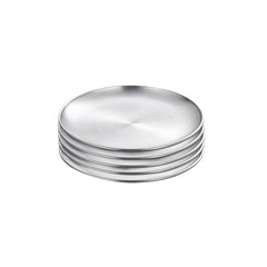 SOGA 14cm Premium Silver Grilling Plate  Durable Heat-Resistant Perfect for BBQs and Outdoor Cooking Kitchen Essential