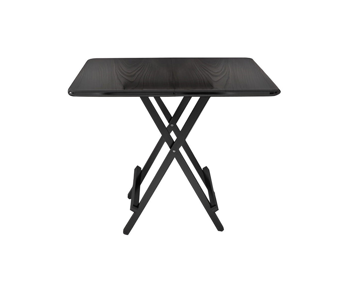 SOGA Black Portable Table Foldable Multifunctional Furniture Home Decor