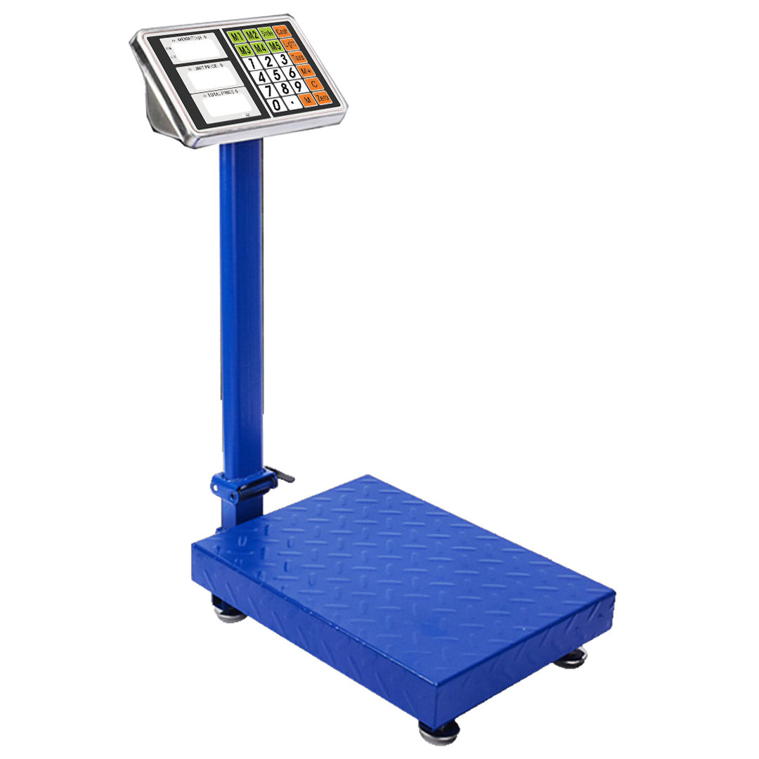 SOGA 300kg Electronic Digital Platform Scale Computing Shop Postal Weight Blue