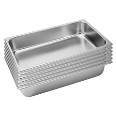 SOGA 6X Gastronorm GN Pan Full Size 1/1 GN Pan 10cm Deep Stainless Steel Tray