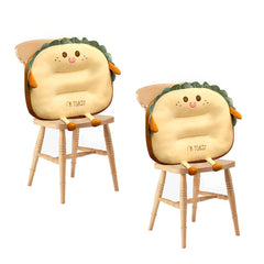 SOGA 2X Cute Face Toast Bread Cushion Stuffed Car Seat Plush Cartoon Back Support Pillow Home Decor