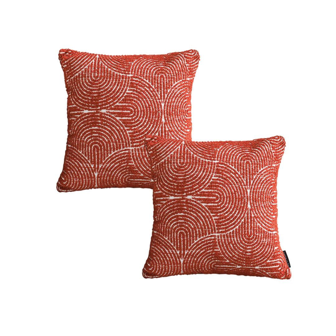 SOGA 2X 45Cm Orange Oversized Pillow Perfect Cinnabar Outdoor/Indoor Lumbar Throw Pillow