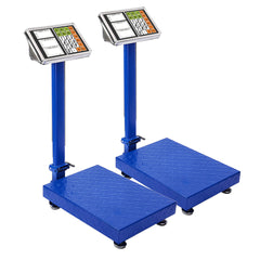 SOGA 2X 150kg Electronic Digital Platform Scale Computing Shop Postal Weight Blue