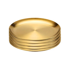 SOGA 26cm Premium Gold Grilling Plate Durable Heat Resistant Perfect for BBQs and Outdoor Cooking Kitchen Essential