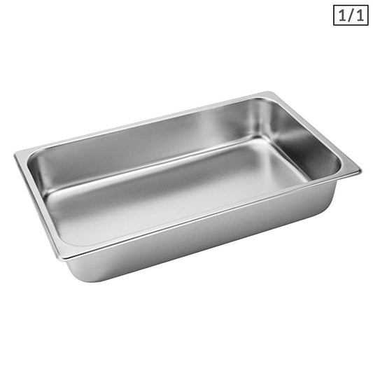 SOGA Gastronorm GN Pan Full Size 1/1 GN Pan 10cm Deep Stainless Steel Tray