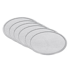 SOGA 6X 12-inch Round Seamless Aluminium Nonstick Commercial Grade Pizza Screen Baking Pan