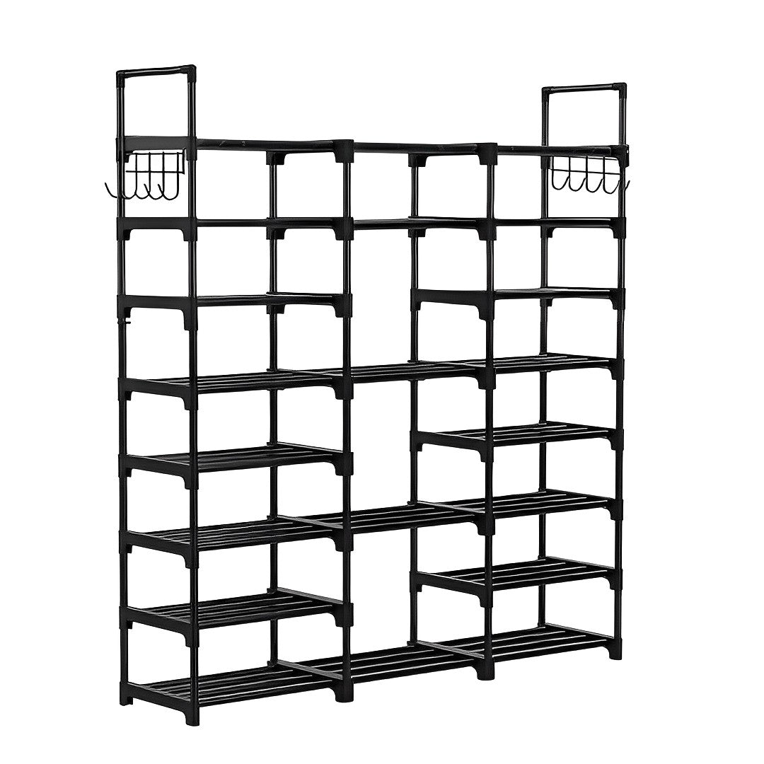 SOGA 21-Shelf Tier Shoe Storage Shelf Space-Saving Caddy Rack Organiser with Handle