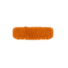 SOGA 50x12 Orange Microfiber Flat Mop Floor Cleaning Pads Rotating Dust Remover