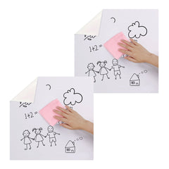 SOGA 2X 45cmx500cm Clear Dry Erase Adhesive Whiteboard Wall Surface Peel Sticker Sheet