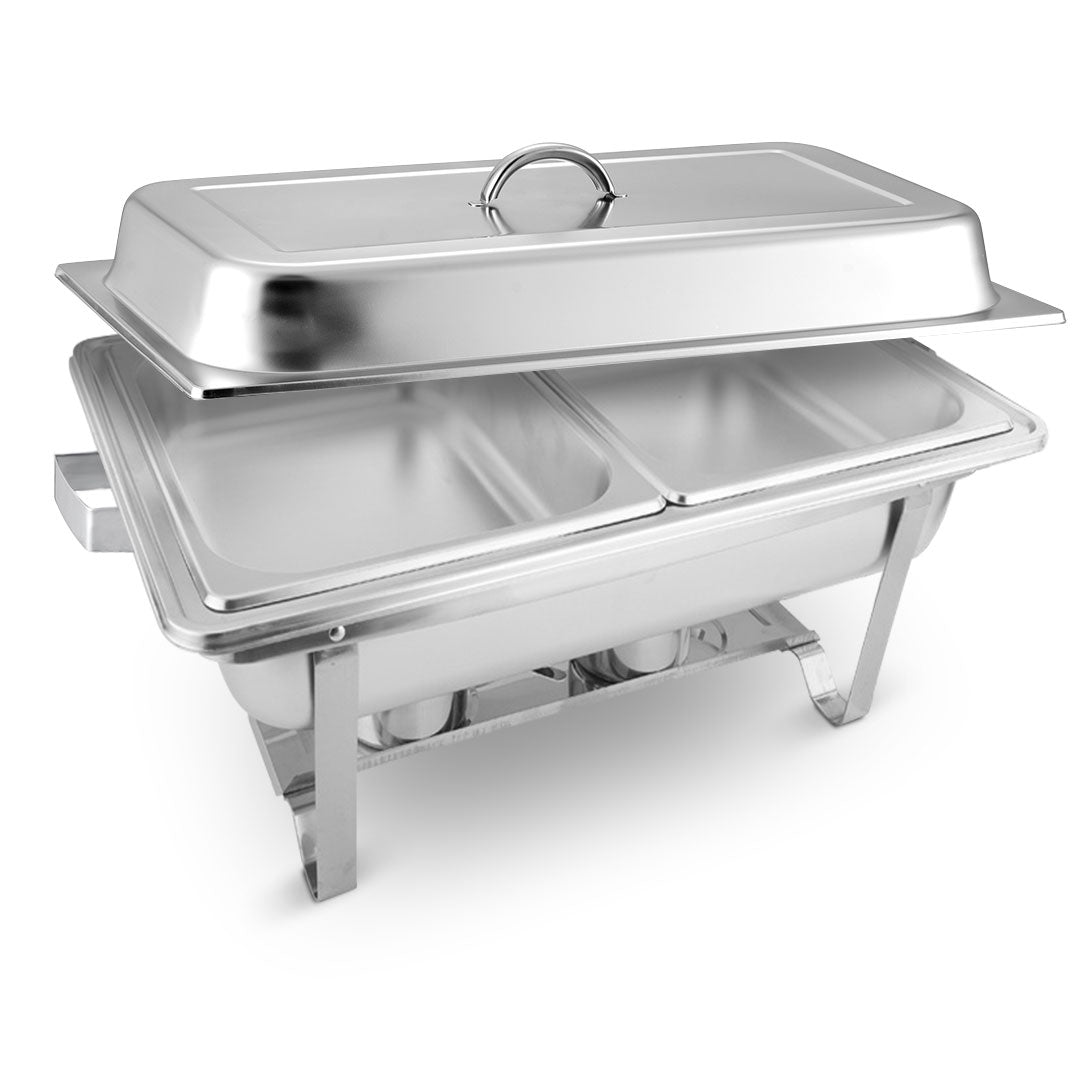 SOGA 4.5L Dual Tray Stainless Steel Chafing Food Warmer Catering Dish