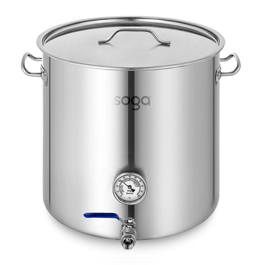 SOGA Stainless Steel Brewery Pot 71L With Beer Valve 45*45cm