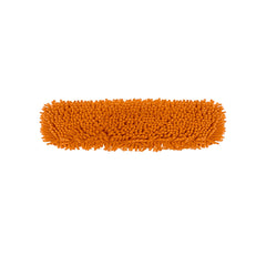 SOGA 60x12 Orange Microfiber Flat Mop Floor Cleaning Pads Rotating Dust Remover