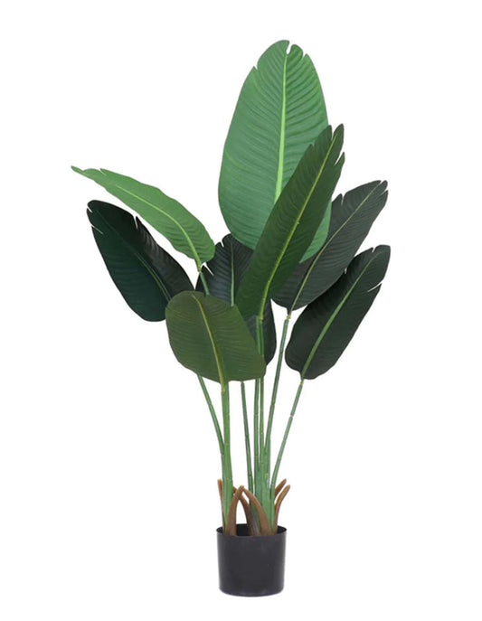 SOGA 120cm Artificial Green Indoor Traveler Banana Fake Decoration Tree Flower Pot Plant