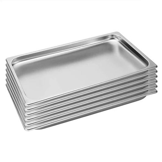 SOGA 6X Gastronorm GN Pan Full Size 1/1 GN Pan 2cm Deep Stainless Steel Tray