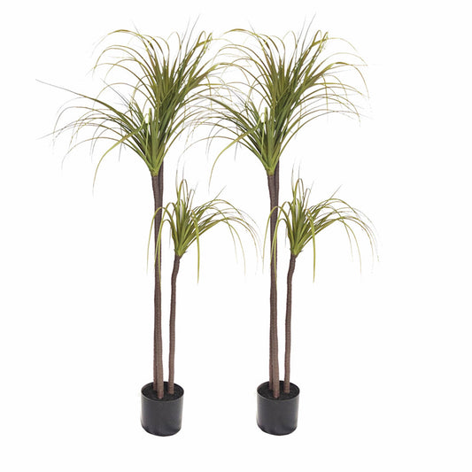 SOGA 2X 145cm Artificial Dracaena Plant Fake Potted, Simulation Tree Fake Plant Home Decor