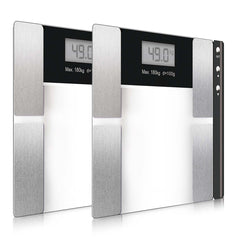 SOGA 2X Digital Electronic Glass LCD Bathroom Body Fat Scale Weighing Scales Weight Monitor