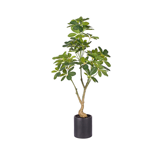 SOGA 120cm Artificial Natural Green Schefflera Dwarf Umbrella Tree Fake Tropical Indoor Plant Home Office Decor