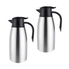 SOGA 2X 2.0L Silver Color 3-Layer Stainless Steel Vacuum Durable Thermal Flask