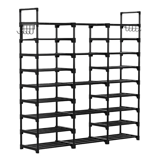 SOGA 21-Shelf Tier Shoe Storage Shelf Space-Saving Caddy Rack Organiser with Handle