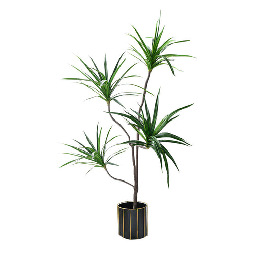 SOGA 180cm SOGA 180cm Realistic Artificial Dracaena, Rubberised Silk Cloth + Iron Wire, Home Decor