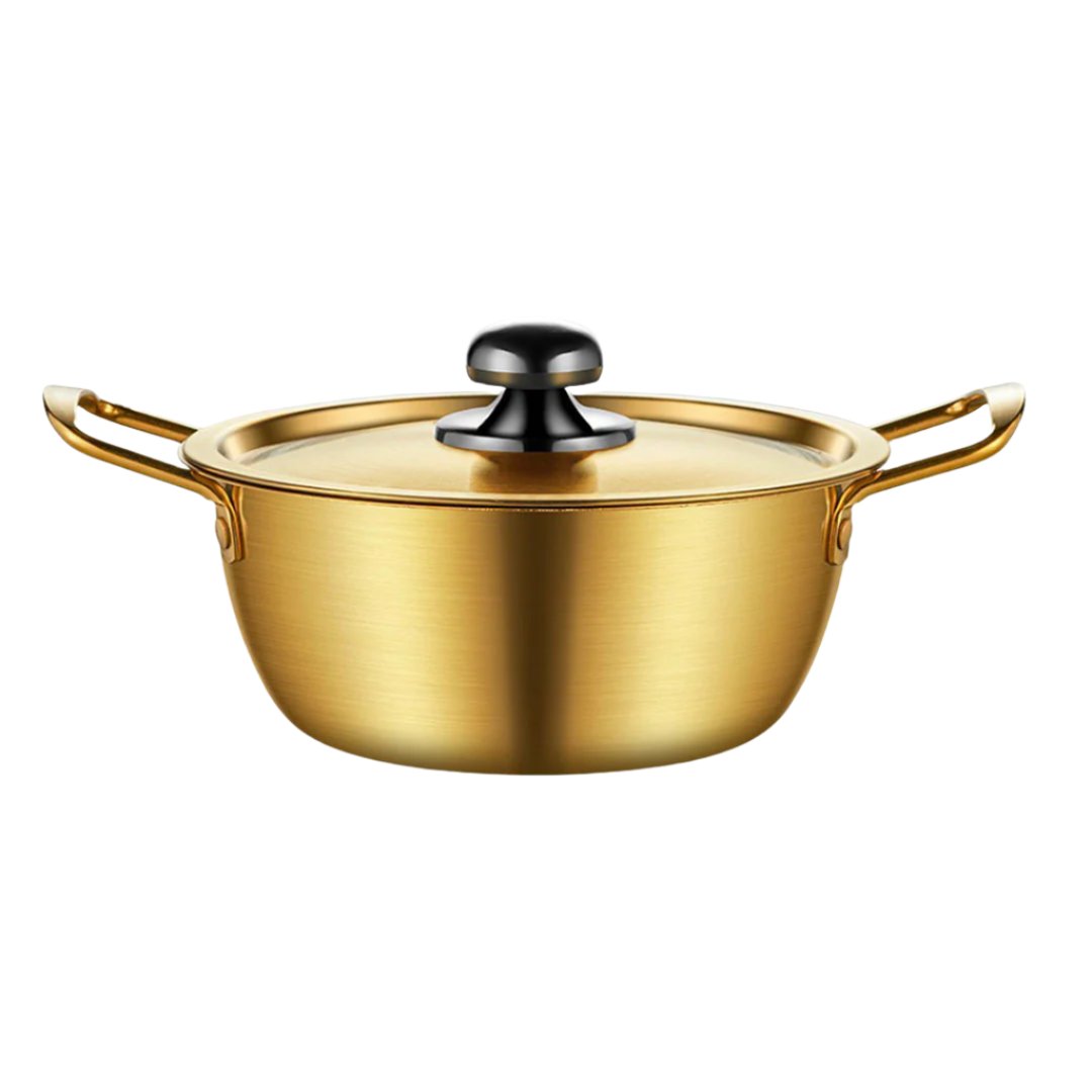 SOGA 16cm Ramen Pot in Vibrant Yellow Crafted from Durable with Lid Kitchen essential