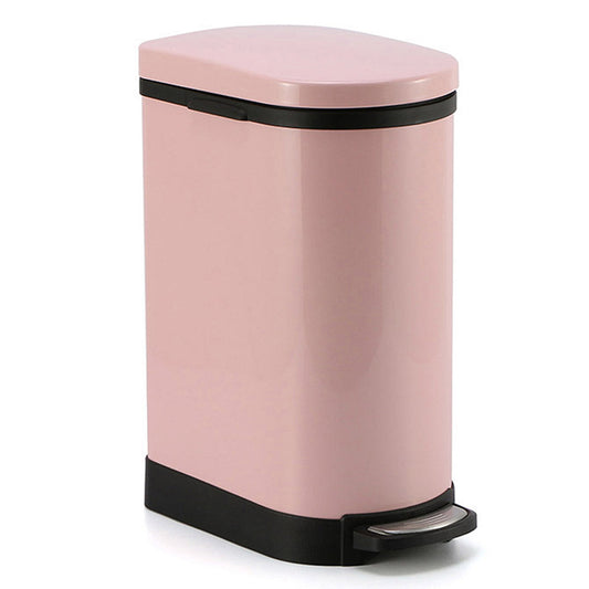 SOGA Foot Pedal Stainless Steel Rubbish Recycling Garbage Waste Trash Bin 10L U Pink